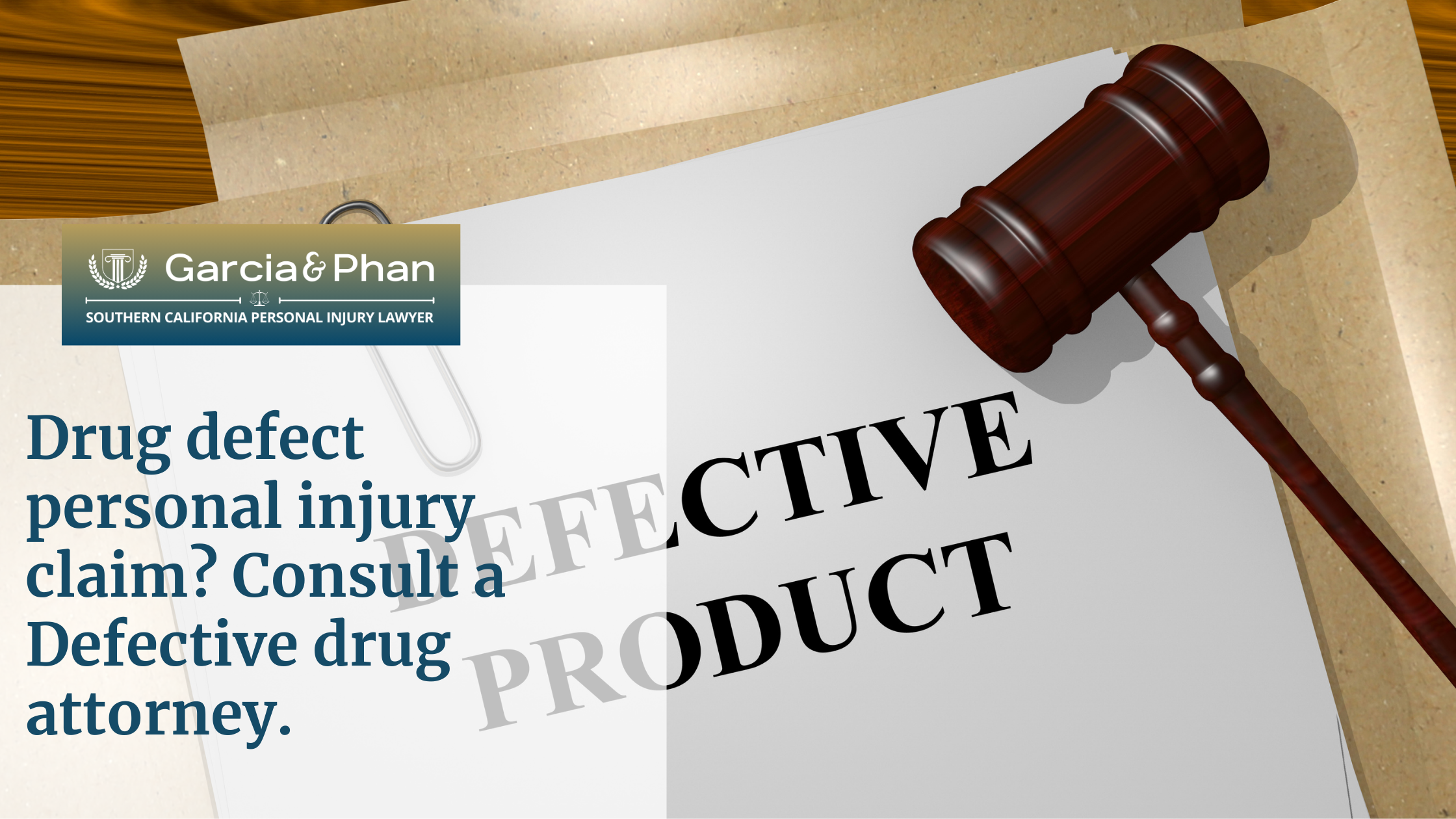 Drug defect personal injury claim Consult a Defective drug attorney. | GP